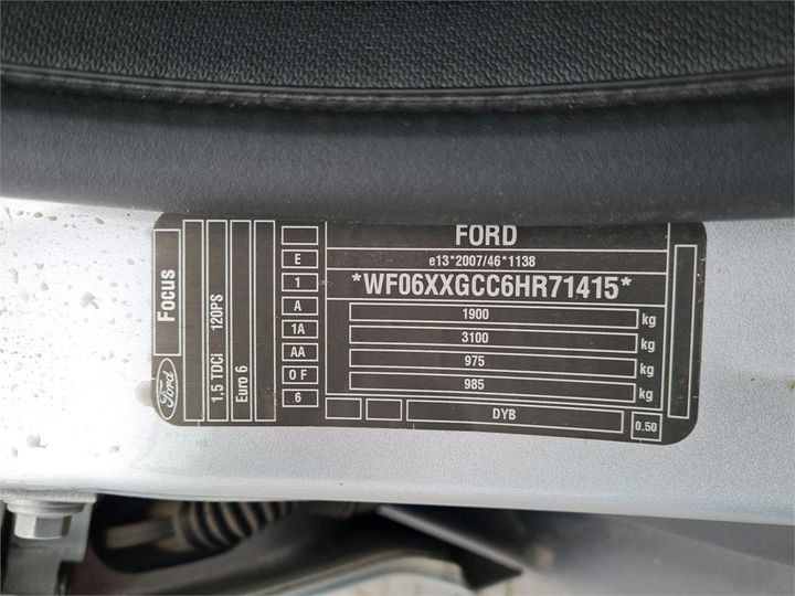 Photo 6 VIN: WF06XXGCC6HR71415 - FORD FOCUS CLIPPER 