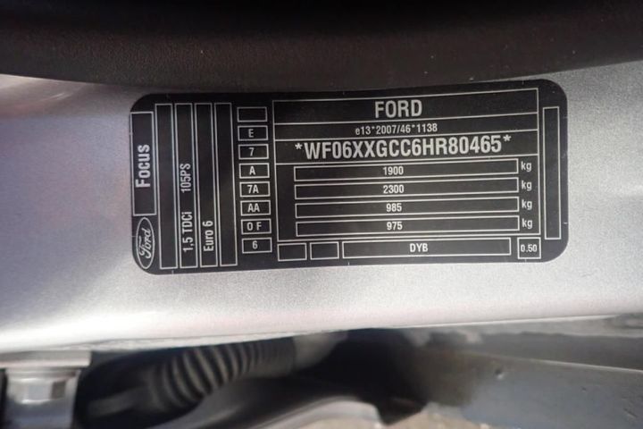 Photo 13 VIN: WF06XXGCC6HR80465 - FORD FOCUS SW 