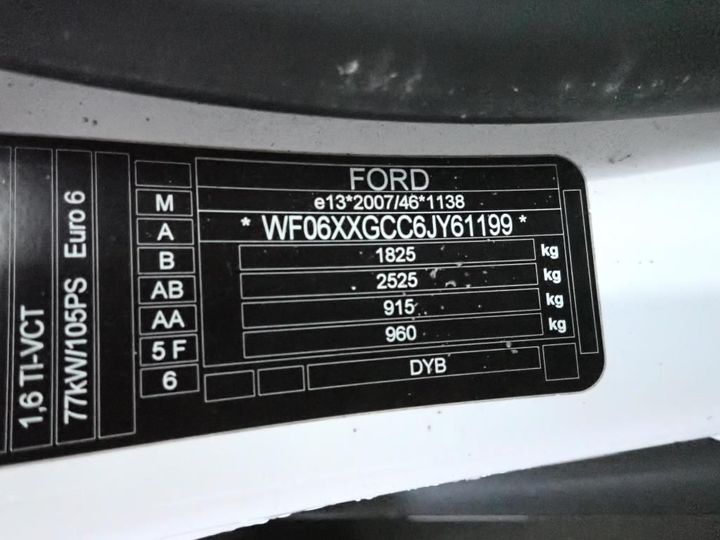 Photo 13 VIN: WF06XXGCC6JY61199 - FORD FOCUS 