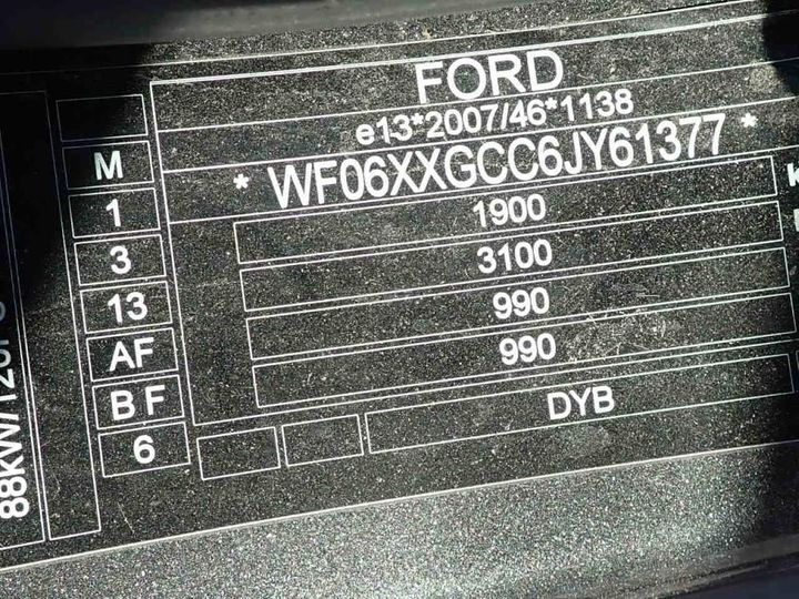 Photo 14 VIN: WF06XXGCC6JY61377 - FORD FOCUS SW 