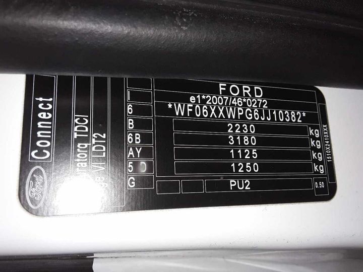 Photo 12 VIN: WF06XXWPG6JJ10382 - FORD TRANSIT CONNECT 220 