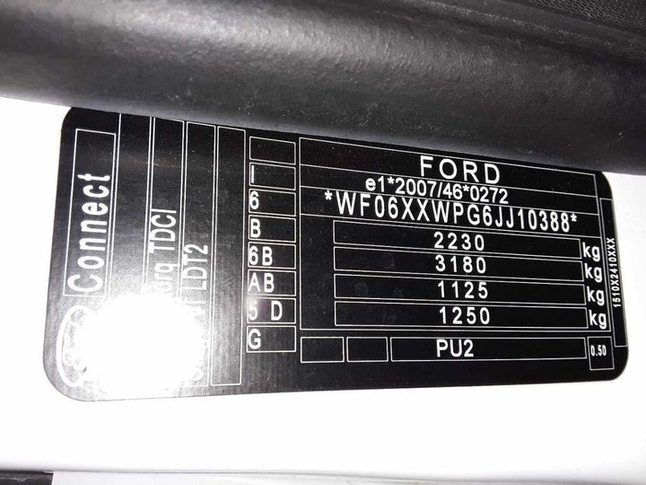 Photo 12 VIN: WF06XXWPG6JJ10388 - FORD TRANSIT CONNECT 220 