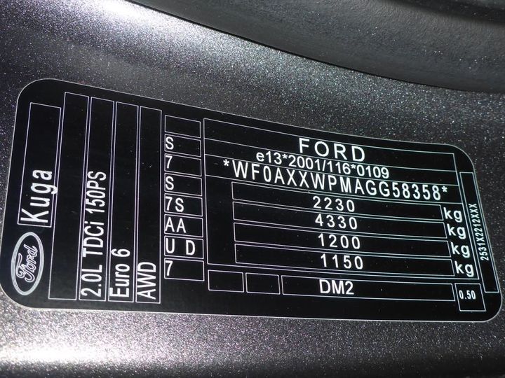 Photo 17 VIN: WF0AXXWPMAGG58358 - FORD KUGA 