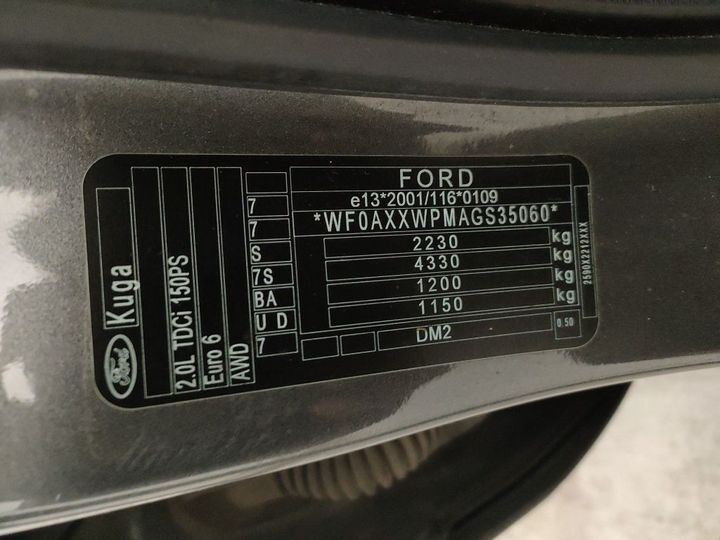 Photo 18 VIN: WF0AXXWPMAGS35060 - FORD KUGA FL'16 