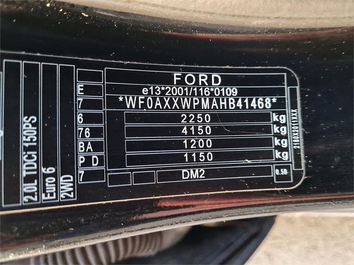 Photo 4 VIN: WF0AXXWPMAHB41468 - FORD KUGA 