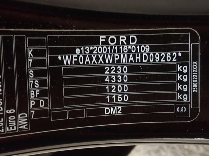 Photo 12 VIN: WF0AXXWPMAHD09262 - FORD KUGA 