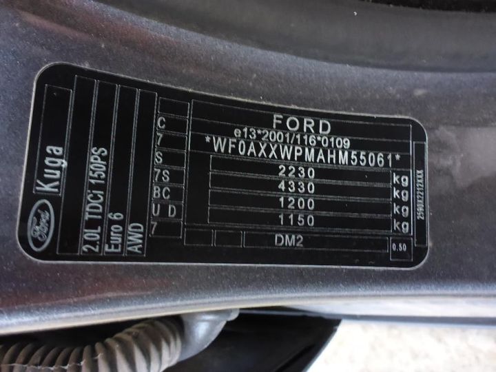 Photo 13 VIN: WF0AXXWPMAHM55061 - FORD KUGA 