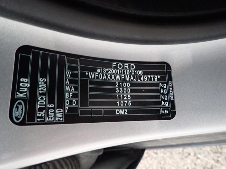 Photo 12 VIN: WF0AXXWPMAJL49779 - FORD KUGA 