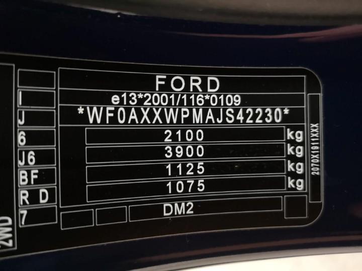 Photo 9 VIN: WF0AXXWPMAJS42230 - FORD KUGA 