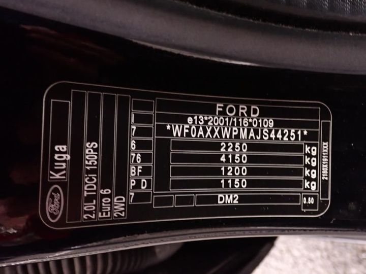 Photo 6 VIN: WF0AXXWPMAJS44251 - FORD KUGA 