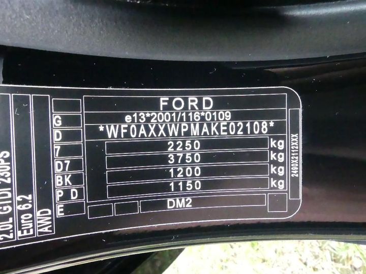 Photo 5 VIN: WF0AXXWPMAKE02108 - FORD KUGA 