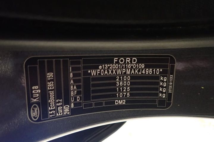 Photo 7 VIN: WF0AXXWPMAKJ49610 - FORD KUGA 