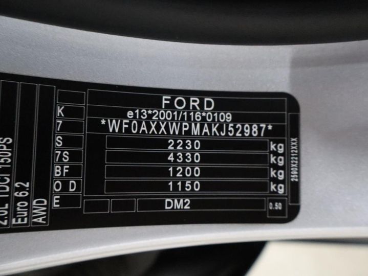 Photo 11 VIN: WF0AXXWPMAKJ52987 - FORD KUGA 