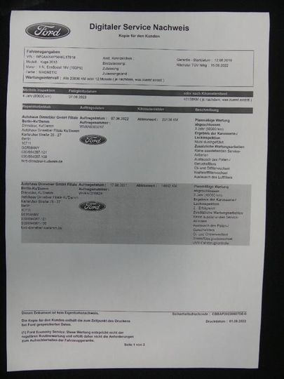 Photo 11 VIN: WF0AXXWPMAKL17818 - FORD KUGA 