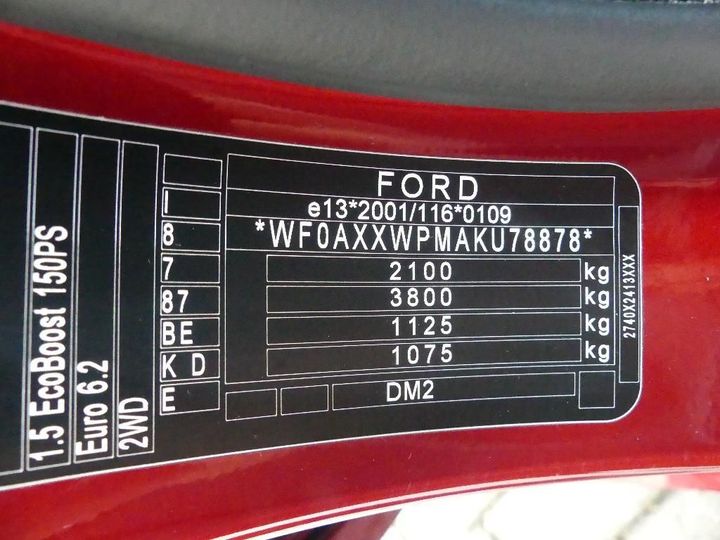 Photo 14 VIN: WF0AXXWPMAKU78878 - FORD KUGA 