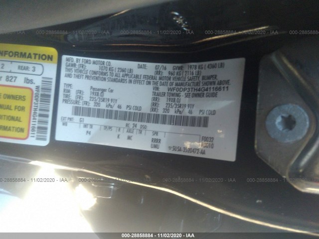 Photo 8 VIN: WF0DP3TH4G4116611 - FORD FOCUS 