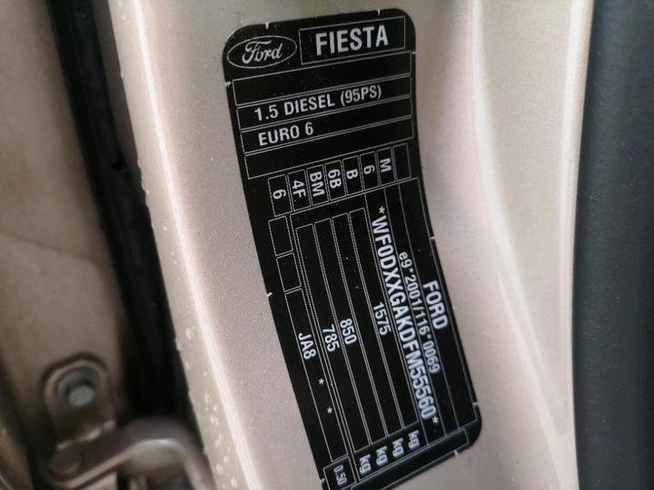 Photo 8 VIN: WF0DXXGAKDFM55560 - FORD FIESTA 