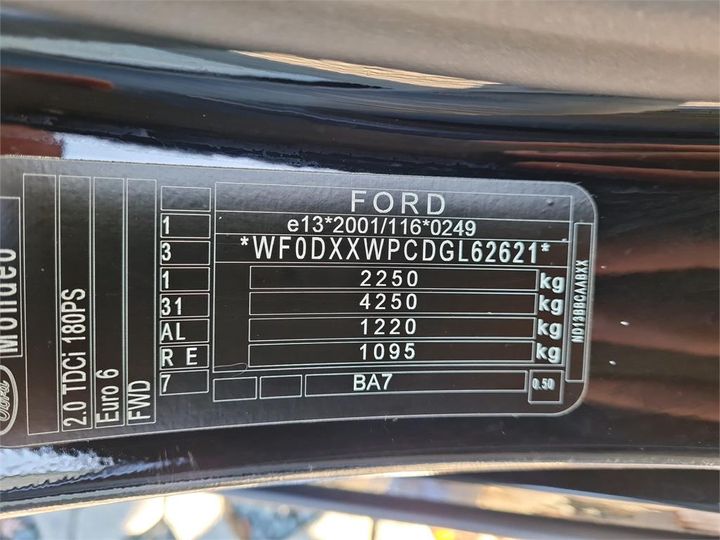 Photo 4 VIN: WF0DXXWPCDGL62621 - FORD MONDEO 