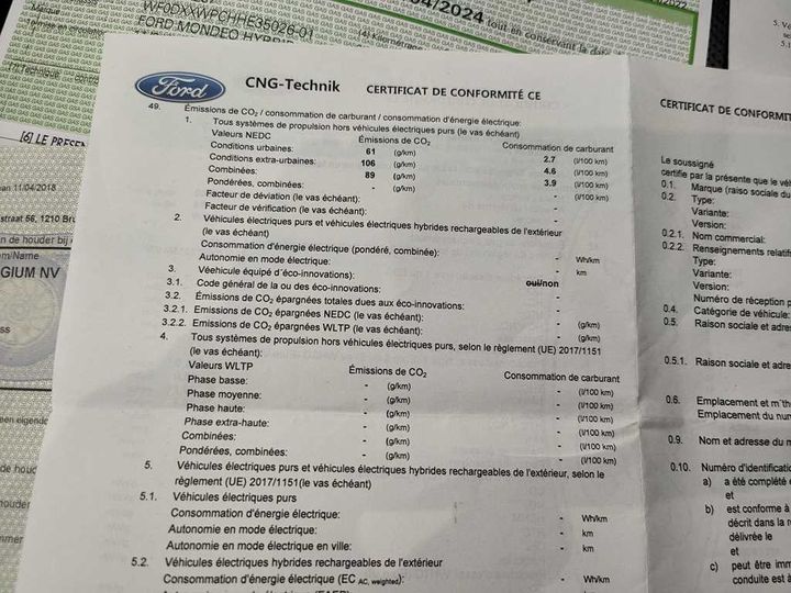 Photo 12 VIN: WF0DXXWPCHHE35026 - FORD MONDEO 5D &#3914 