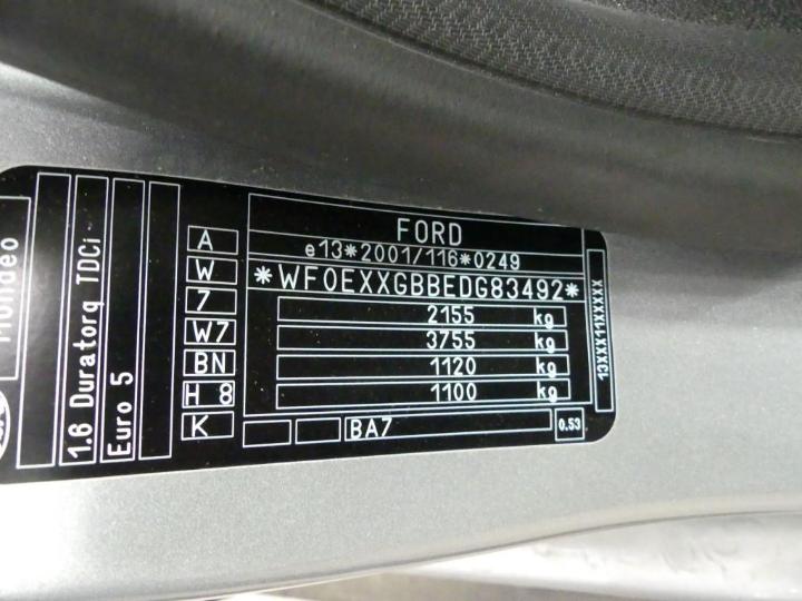 Photo 6 VIN: WF0EXXGBBEDG83492 - FORD MONDEO 