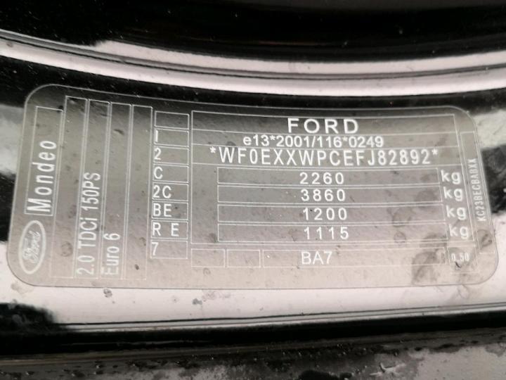 Photo 6 VIN: WF0EXXWPCEFJ82892 - FORD MONDEO 