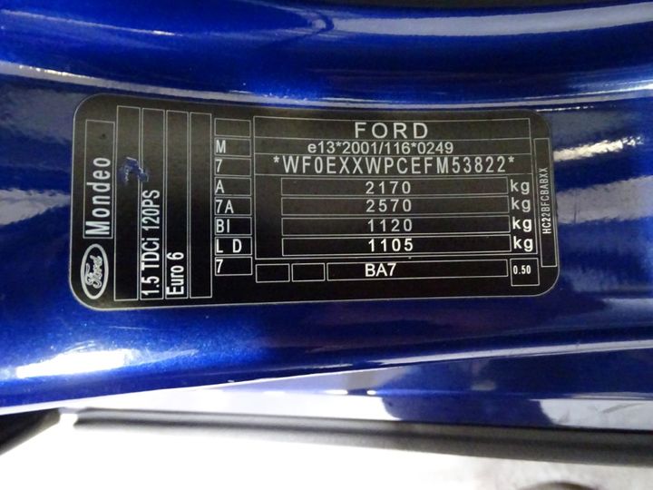 Photo 4 VIN: WF0EXXWPCEFM53822 - FORD MONDEO 