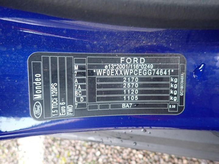 Photo 1 VIN: WF0EXXWPCEGG74641 - FORD MONDEO 5P 