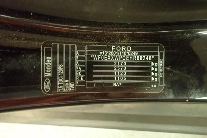 Photo 7 VIN: WF0EXXWPCEHR88248 - FORD MONDEO 5P 