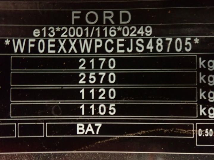 Photo 13 VIN: WF0EXXWPCEJS48705 - FORD MONDEO 