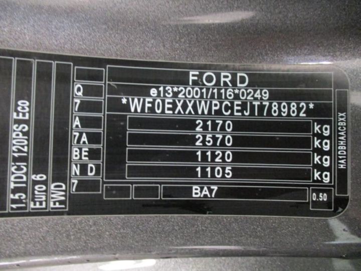 Photo 13 VIN: WF0EXXWPCEJT78982 - FORD MONDEO 5P 