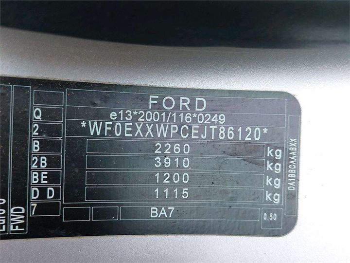 Photo 8 VIN: WF0EXXWPCEJT86120 - FORD MONDEO 