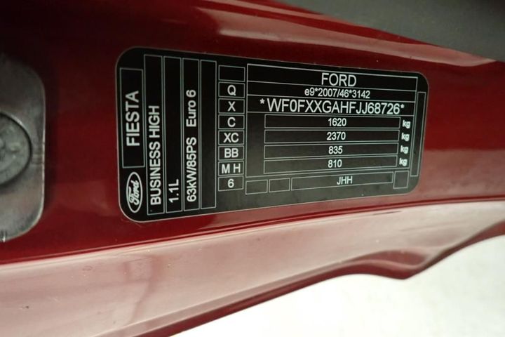 Photo 12 VIN: WF0FXXGAHFJJ68726 - FORD FIESTA 