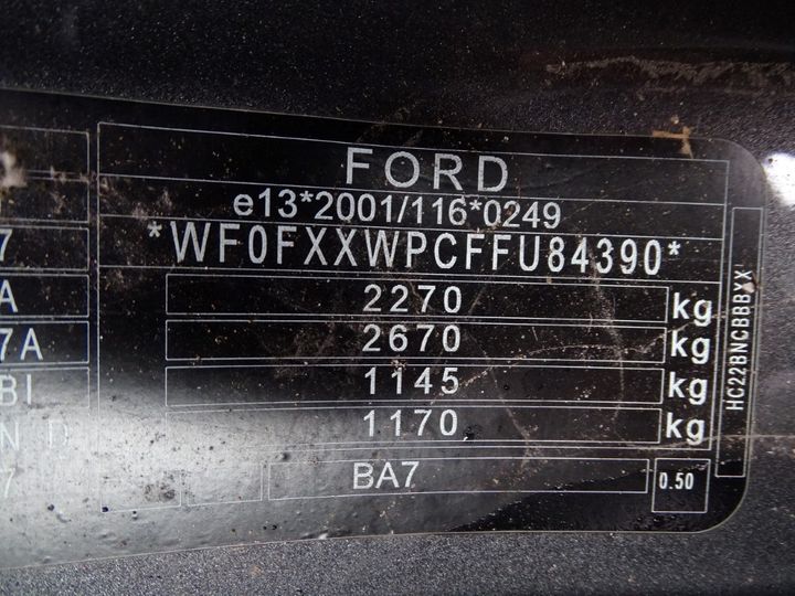 Photo 4 VIN: WF0FXXWPCFFU84390 - FORD MONDEO 