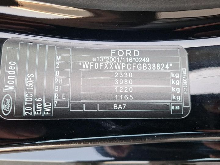 Photo 4 VIN: WF0FXXWPCFGB38824 - FORD MONDEO 