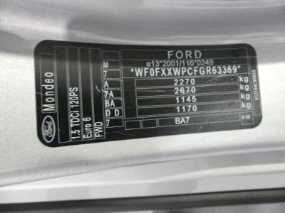 Photo 12 VIN: WF0FXXWPCFGR63369 - FORD MONDEO CLIPPER DIESEL - 2015 