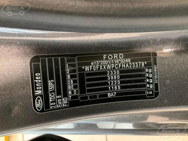 Photo 5 VIN: WF0FXXWPCFHA23378 - FORD MONDEO ESTATE 