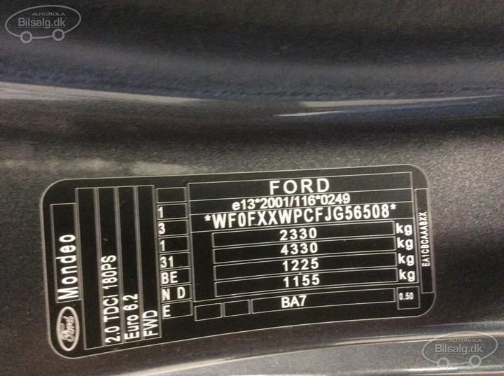 Photo 5 VIN: WF0FXXWPCFJG56508 - FORD MONDEO ESTATE 