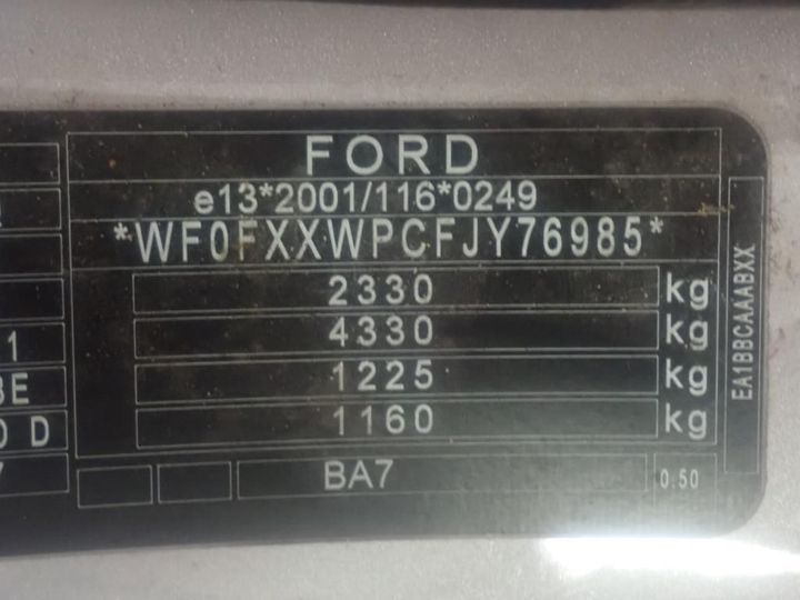 Photo 14 VIN: WF0FXXWPCFJY76985 - FORD MONDEO SW 