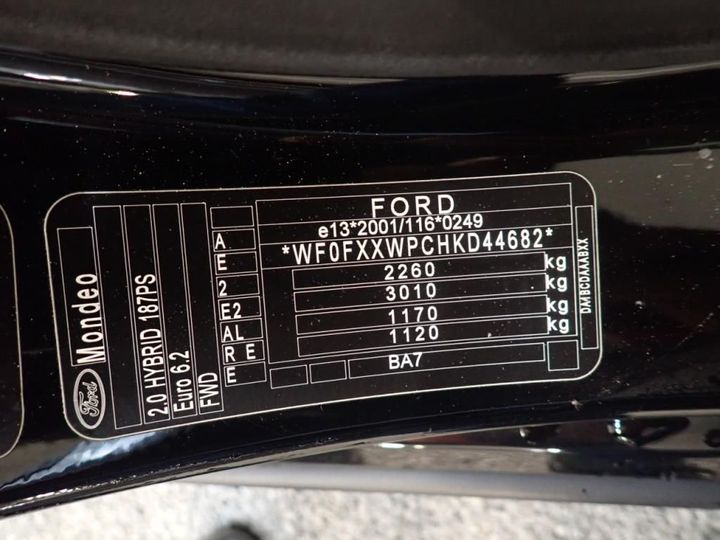 Photo 12 VIN: WF0FXXWPCHKD44682 - FORD MONDEO SW 