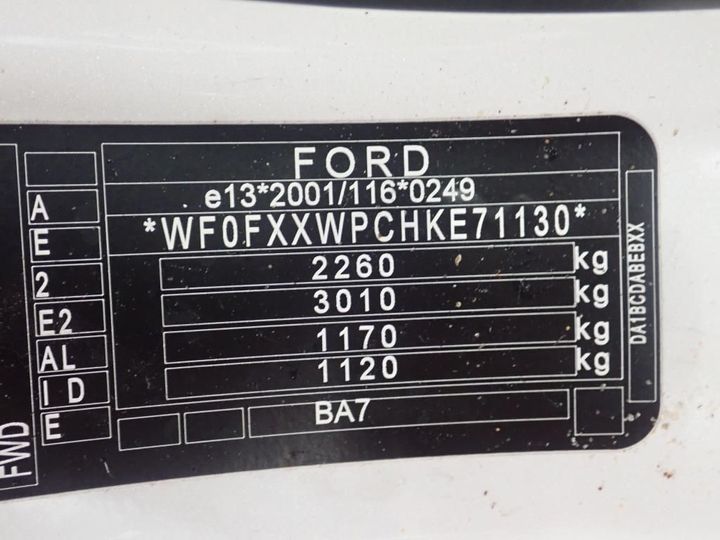 Photo 12 VIN: WF0FXXWPCHKE71130 - FORD MONDEO SW 