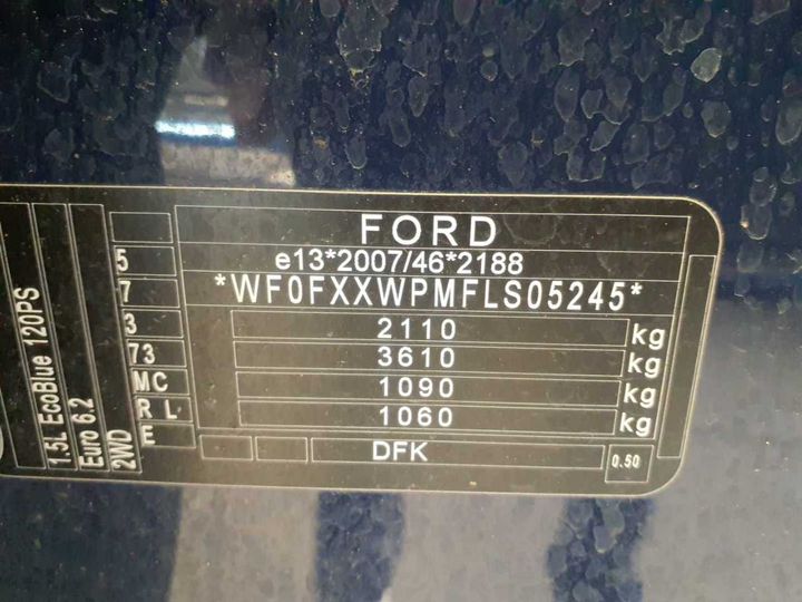 Photo 11 VIN: WF0FXXWPMFLS05245 - FORD KUGA 1.5 ECOBLUE 