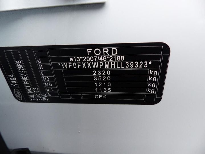 Photo 14 VIN: WF0FXXWPMHLL39323 - FORD KUGA 