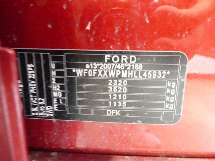 Photo 3 VIN: WF0FXXWPMHLL45932 - FORD KUGA 