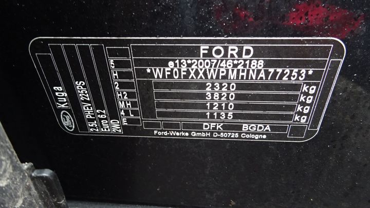 Photo 10 VIN: WF0FXXWPMHNA77253 - FORD KUGA 