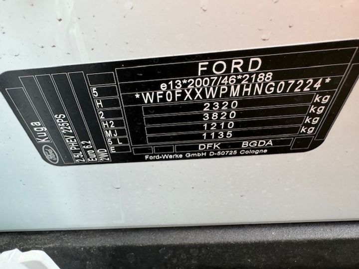 Photo 9 VIN: WF0FXXWPMHNG07224 - FORD KUGA 