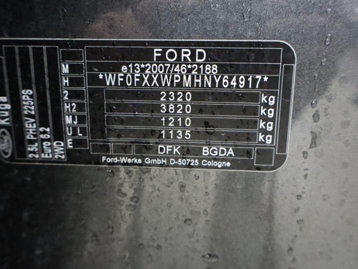 Photo 11 VIN: WF0FXXWPMHNY64917 - FORD KUGA 