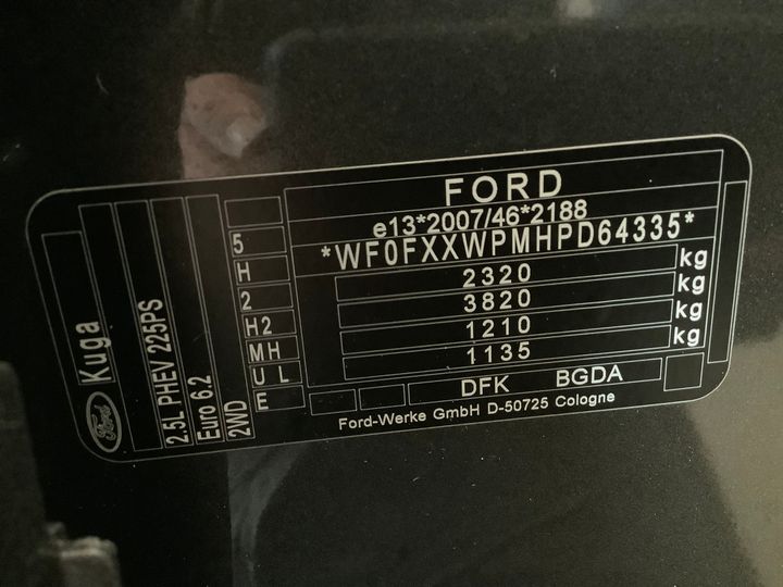 Photo 16 VIN: WF0FXXWPMHPD64335 - FORD KUGA 