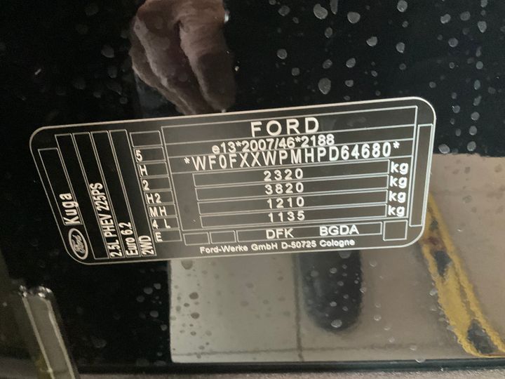 Photo 11 VIN: WF0FXXWPMHPD64680 - FORD KUGA 