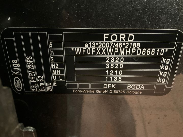 Photo 21 VIN: WF0FXXWPMHPD66610 - FORD KUGA 