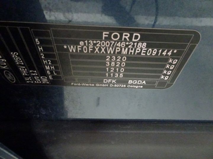 Photo 9 VIN: WF0FXXWPMHPE09144 - FORD KUGA 